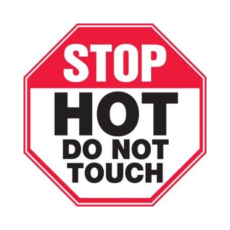 SAFETY LABEL HOT  DO NOT TOUCH 4 In  X LWLD909XVE